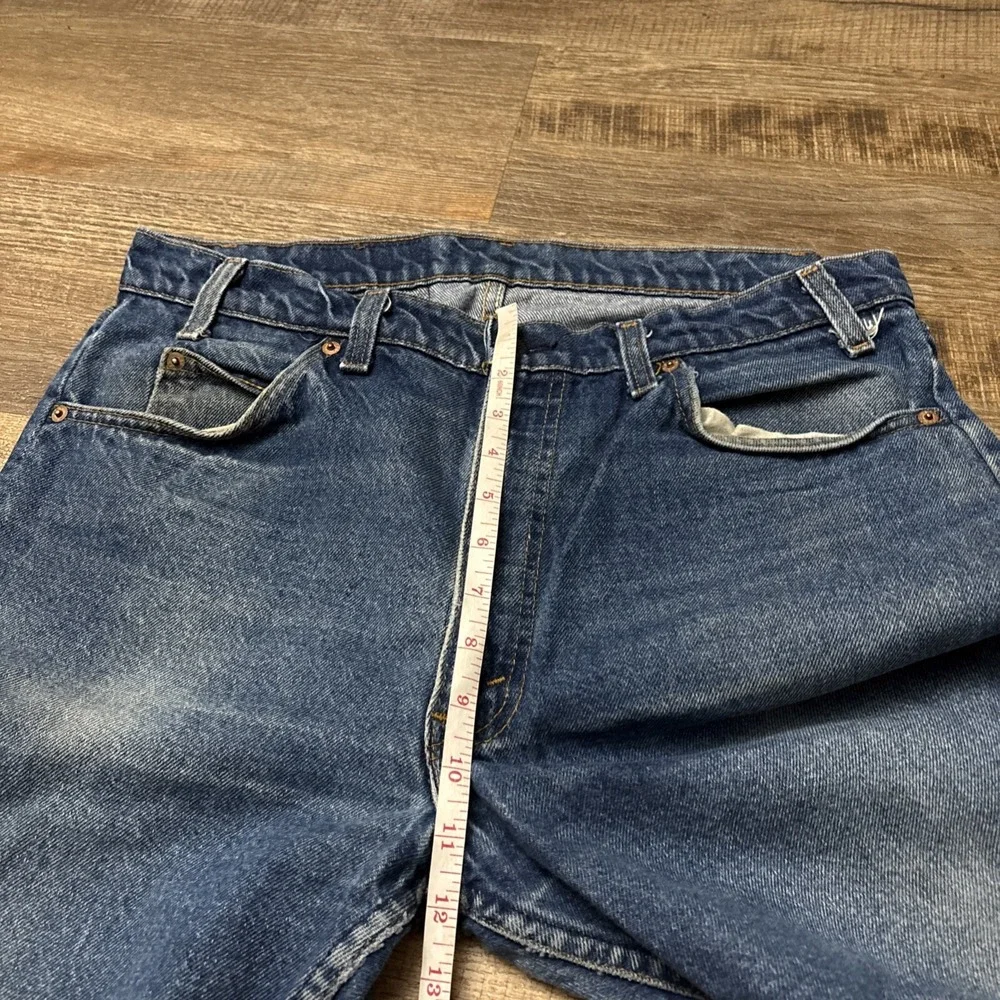 Vintage 80s Levi's Jeans Men's 36X36 20505-0217 Orange Tab Made in USA Act 35x35